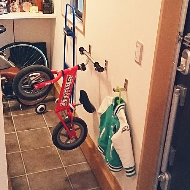 My Shelf,IKEA,折り畳みフック,子供自転車,シューズクローク玄関/入り口 yu-kenの部屋