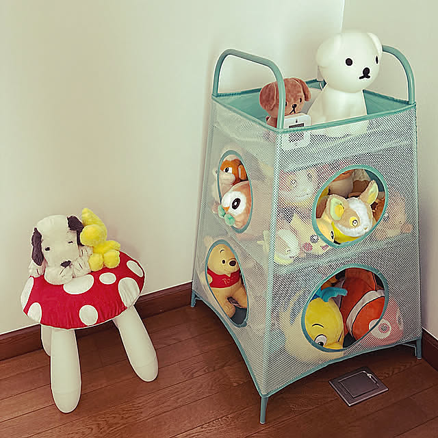 Bedroom,ぬいぐるみ収納,IKEA,スヌーピー Kの部屋