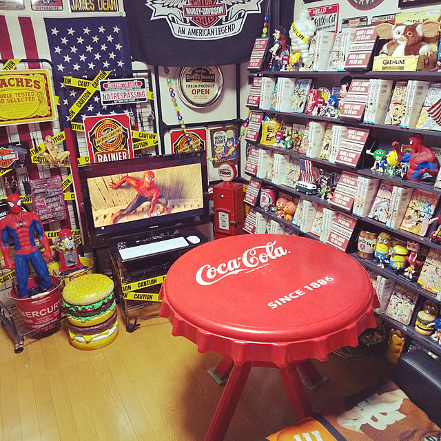 Overview,アメリカンポップ,スパイダーマン,アメコミ,一人暮らし,ゴチャゴチャ,アメリカン,コカコーラ,アメリカン雑貨,ゲーム部屋 poosanの部屋