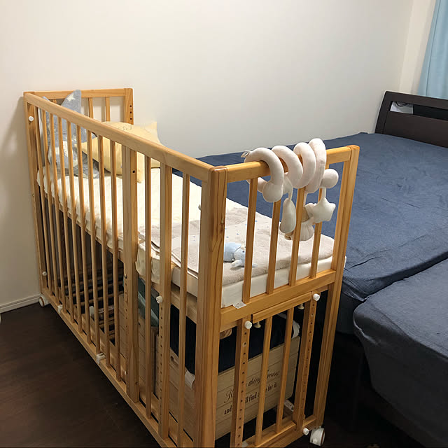 ベビーベッド,初投稿,ナチュラル,Bedroom yuzumamaの部屋