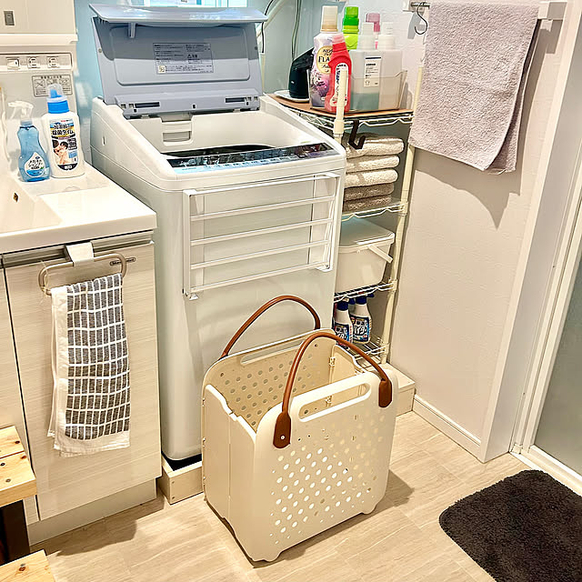 Bathroom,かご・バスケット,ランドリー,洗濯かご,ランドリーバスケット chiroの部屋