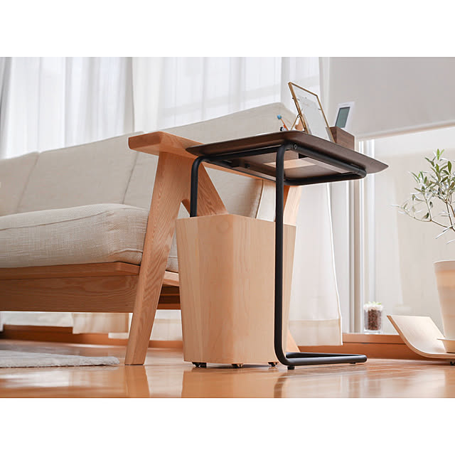 2脚セット 無印良品 スチールトレースタンド サイドテーブル