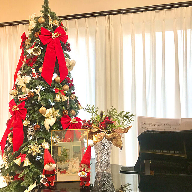 ノルディカニッセ,クリスマス,クラシックインテリア,クリスマスツリー,子育て真っ最中,グランドピアノ,赤い色が好き♡,ダイソー,Lounge tinkunの部屋