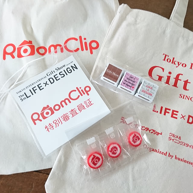 My Desk,ギフトショー,ギフトショー2019♡,RoomClip限定品,エコバッグ,RoomClipキャンディー,目の保養,素敵なインテリアに出会えた a-kiの部屋