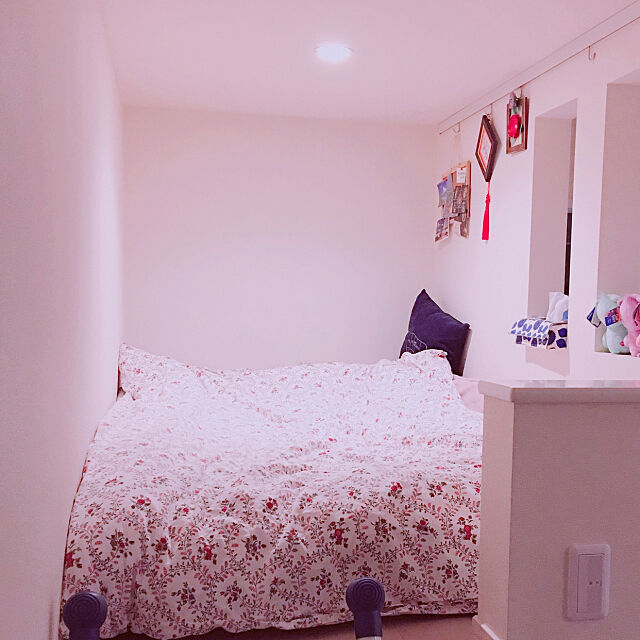 Bedroom,一人暮らし,ひとり暮らし,IKEA,ロフト,華絵 r1mの部屋