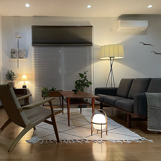 北欧インテリア,ヴィンテージ家具,ウェグナー,観葉植物,北欧ヴィンテージ,GE236,SANTA&COLE,北欧,北欧雑貨,セスティタバテリア,TRIPODE G5,CH24,Lounge gauの部屋