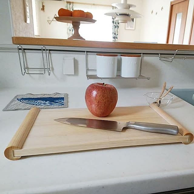 Kitchen,まな板,三井ホーム,注文住宅,北欧,トクラスキッチン,ひばのまな板,柳宗理,スポンジワイプ,PH5,コンポート皿 unimaruの部屋