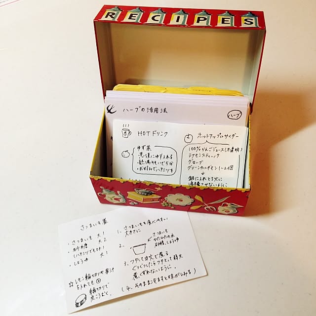 Kitchen,レシピボックス,レシピカード,ヴィンテージ risaの部屋