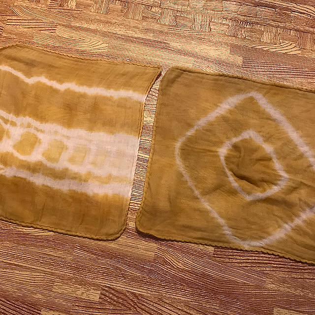 玉ねぎの皮で染め物,アートのある暮らし,Lounge kobito_houseの部屋