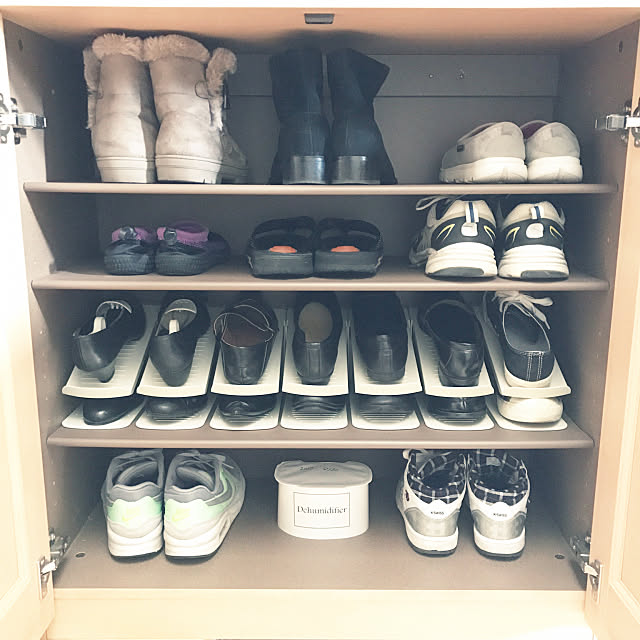 My Shelf,minne,白,シンプリスト,断捨離,靴収納,除湿剤,シンプル収納,ミニマリスト,下駄箱,玄関,モノトーン sumikoの部屋