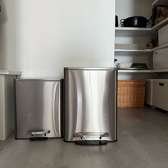 Kitchen,KEYUCAステンレスダストボックス,無印良品ポリプロピレンボックス,無印良品ポリエチレンケース,無印良品ダストボックス,キッチンのゴミ箱,無印良品 収納,イベント参加,KEYUCAゴミ箱 nn-homeの部屋
