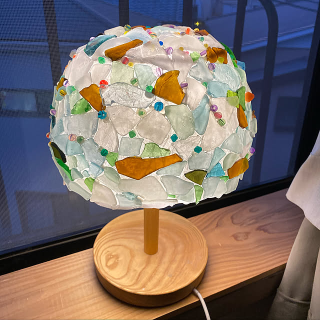 シーグラス DIY,シーグラスランプ,シーグラス,DIY,My Shelf Hidamari-Rの部屋