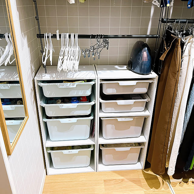 My Shelf,アイロン収納,保育園グッズ収納,カラーボックス,クローゼット,北欧,ニトリ,北欧インテリア,クローゼット収納,北欧ナチュラル,ファミリークローゼット,子どものいる暮らし hiyokoの部屋
