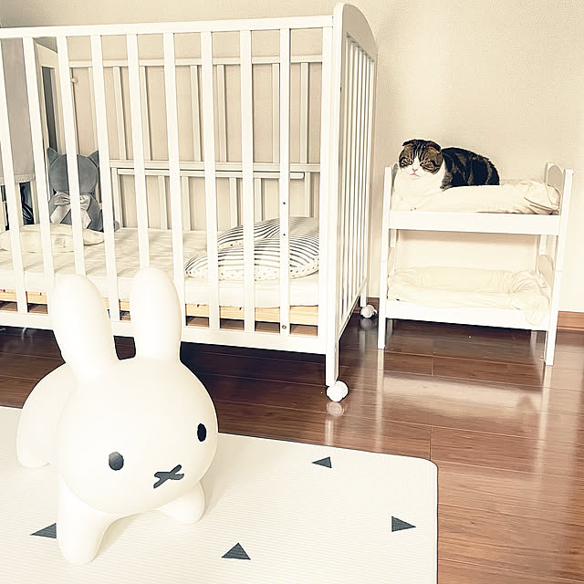 Bedroom,猫ベッド,ベビーベッド,IKEA,猫と暮らす,赤ちゃんと猫,insta→tansuke0323,赤ちゃんがいる暮らし tansukeの部屋