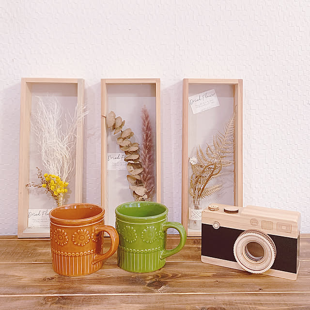 カルディカメラ,カルディ,セリアドライフラワー,セリアマグカップ,ハンドメイド,いつもいいねやコメありがとうございます♡,みなさんの優しさに感謝❤️,セリア,My Shelf miemekkoの部屋