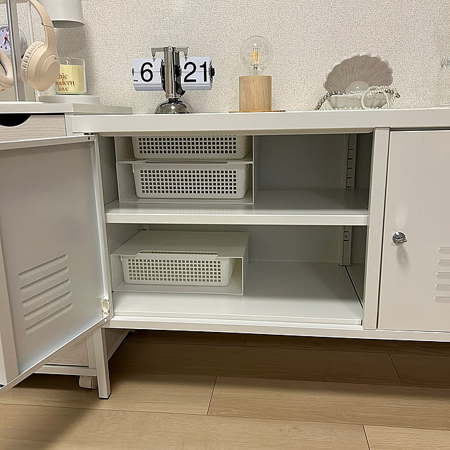 My Shelf,じゃない使い方,無印良品,IKEA,Francfranc,3COINS,ホワイトインテリア,ナチュラルインテリア,模様替え,賃貸,2LDK,2人暮らし,salut,Daiso,seria,tower,快適な暮らし,娘との暮らし,キャビネット,ダイソー kuの部屋