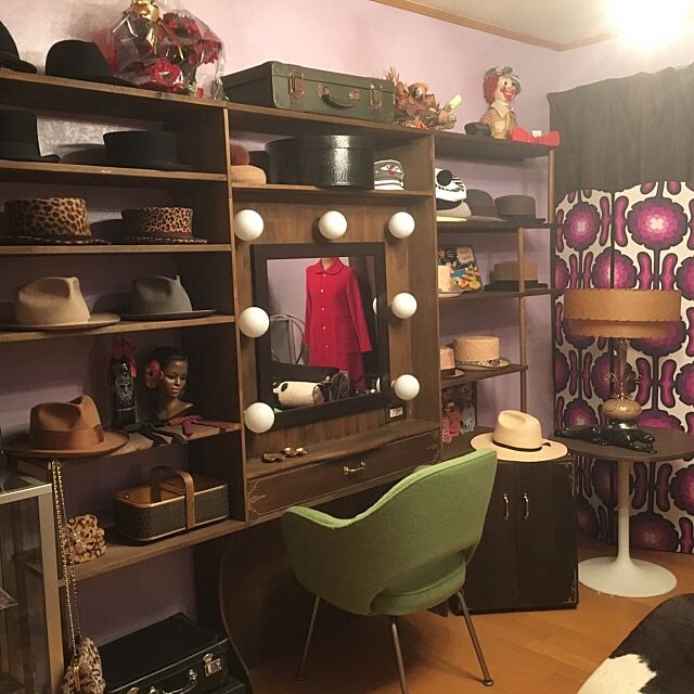 My Shelf,メイクスペース,ドレッサー,DIY,ヴィンテージ,収納棚DIY kinokoの部屋
