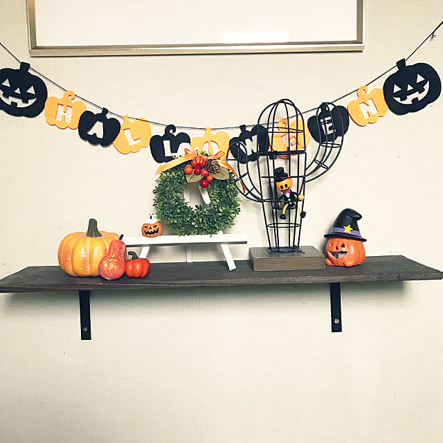 Bathroom,自作棚,ニトリ,セリア,あるもので,リース手作り,ハロウィン mizucchiの部屋