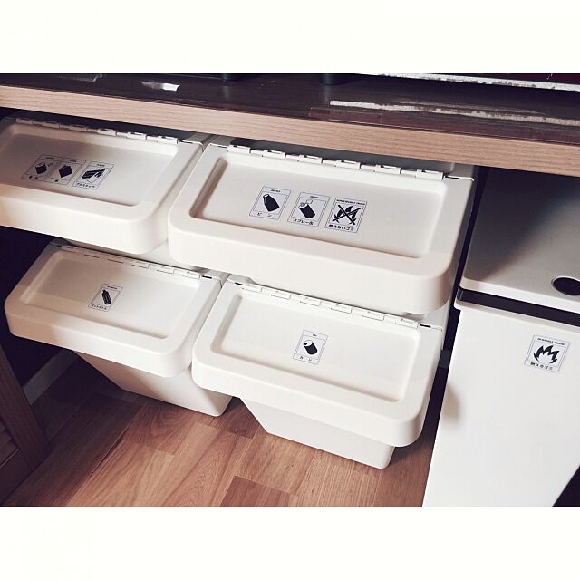 My Shelf,分別ゴミ箱,ダストボックス,収納,シンプルライフ,IKEA t.house...の部屋
