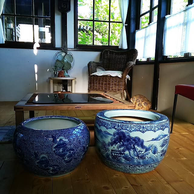 古道具,火鉢,Lounge okaasanの部屋