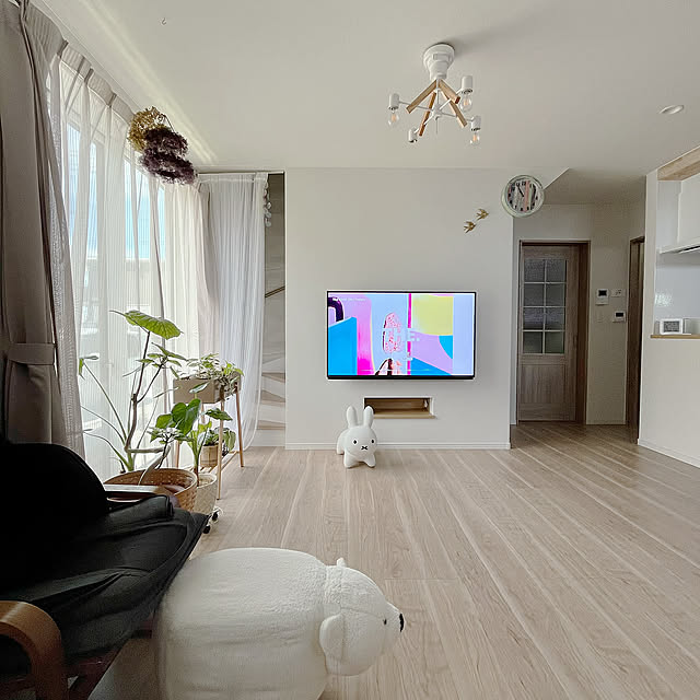 Lounge,ソファのないリビング,ソファのない暮らし,グリーンのある暮らし,フォロワーさん募集中です,観葉植物のある暮らし,すっきり暮らす,鳥さん大好き♡ ake_h_mの部屋