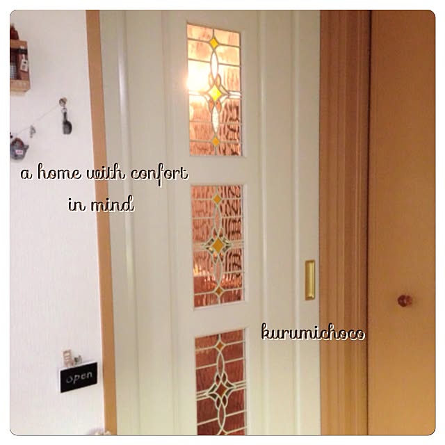 Entrance,ステンドグラスドア,ステンドグラス kurumichocoの部屋