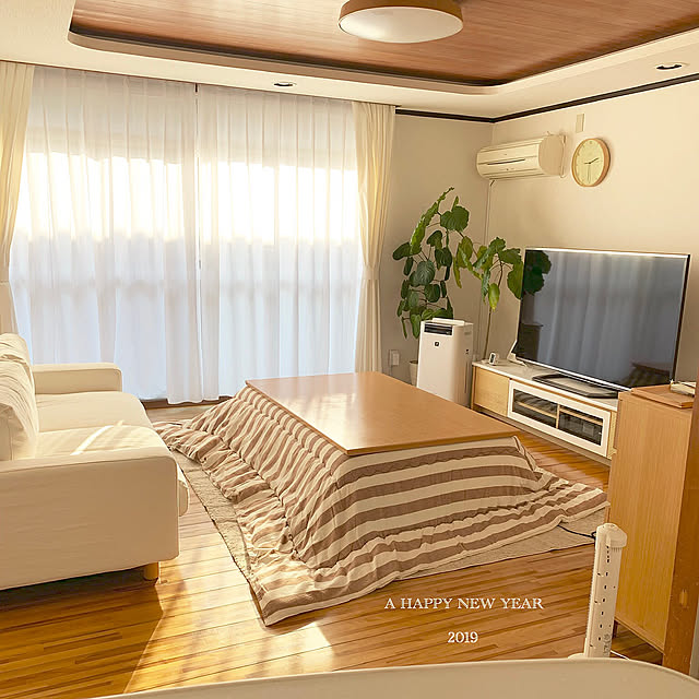 Lounge,こたつ,すっきり暮らす,リフォーム,シンプル,シンプルライフ,持たない暮らし,整理整頓,ミニマリスト,築40年,収納,無印良品,観葉植物 asukanの部屋