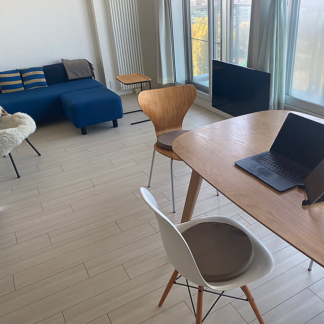 Lounge,セブンチェアリプロダクト,イームズシェルチェア,無印良品 ソファ,地元LOVE,BoConcept テーブル Yoheiの部屋