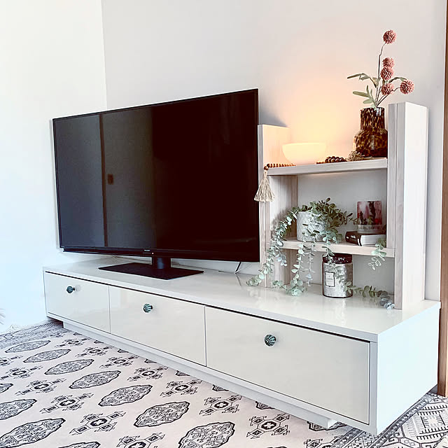 Bedroom,フェイクグリーン,寝室の一角,中古マンションリフォーム,小物収納,整理整頓,マルチラック,OK-DEPOT,モニターレポート Micccaの部屋