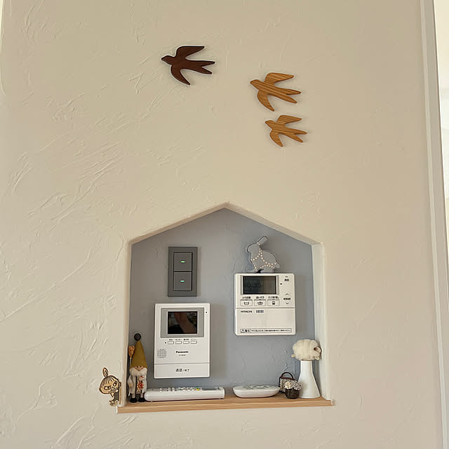 Lounge,リモコンニッチ,住宅設備,もみの木の家,ichi.さんのラビタン,ムーミン zoeの部屋