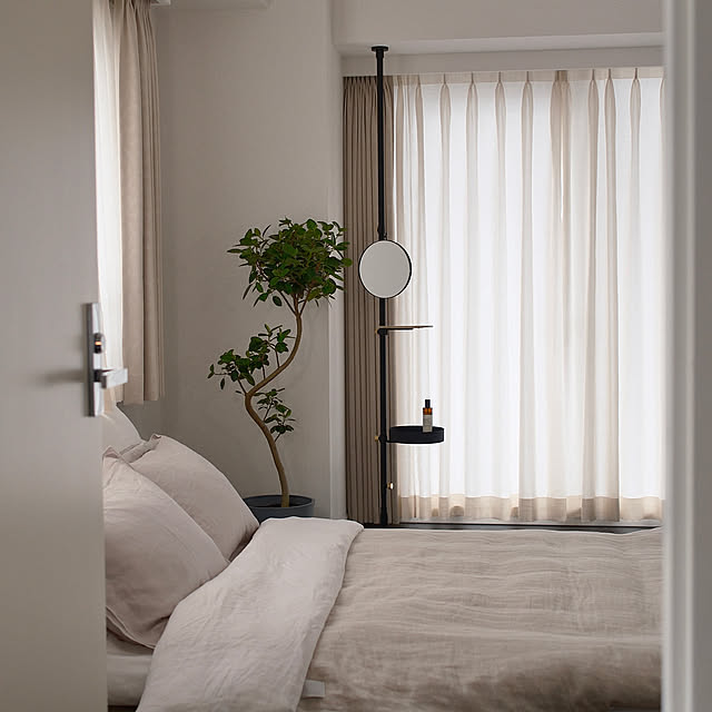 Bedroom,観葉植物,一人暮らし 375komaの部屋