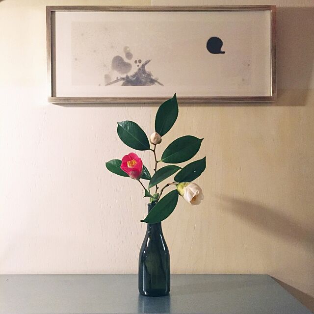 My Shelf,日本酒,椿,エッチング,版画,アート,お正月 mohayaeteの部屋