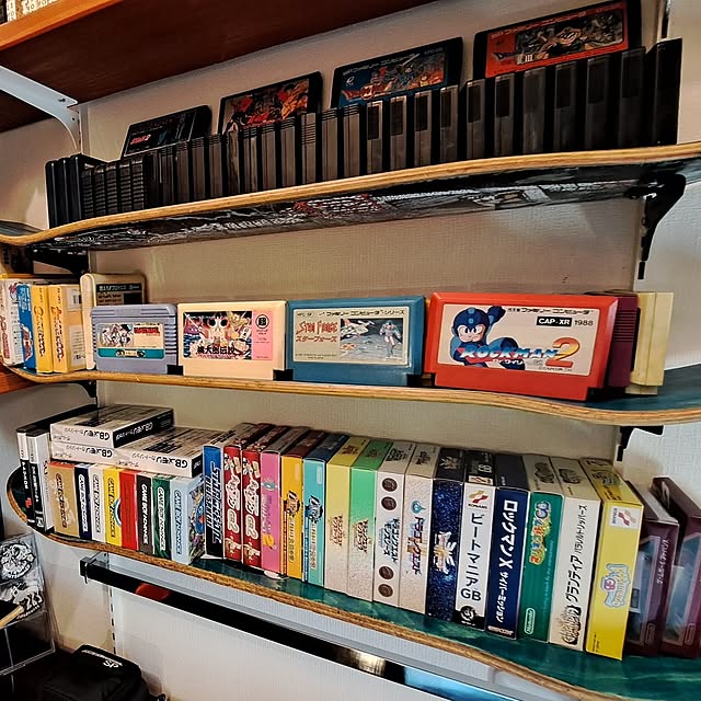 My Shelf,スケボー,DIY,スケボー棚,レトロ,一条工務店,ファミコン,秘密基地,書斎,可動棚DIY,2畳書斎,ゲーミングルーム,一条工務店アイスマイル Fusaの部屋
