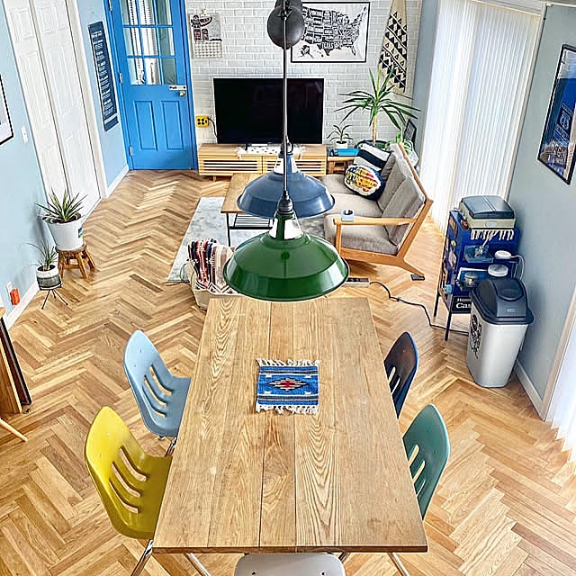 Overview,韓国インテリア,カフェ風,西海岸,ヘリンボーン,ヘリンボーンの床,和テイスト,カリフォルニアスタイル,西海岸インテリア,西海岸風,ヘリンボーン床,VIRCOのチェア,ChatGPT,チャットGPT mtoktの部屋