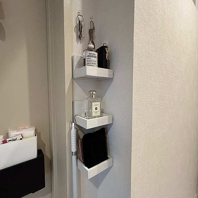 Entrance,マスクケース,山崎実業,玄関ディスプレイ,無印良品,壁に付けられる家具 kanamuriの部屋