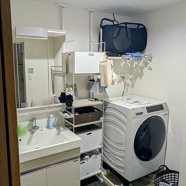 Bathroom,ホワイトインテリア,一人暮らし,ドレッサー,賃貸 cageの部屋