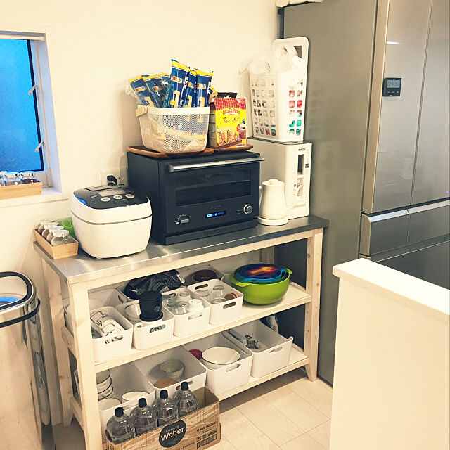 Kitchen,自動ダストボックス,ニトリ,IKEA,バルミューダ レンジ mtwo.624の部屋