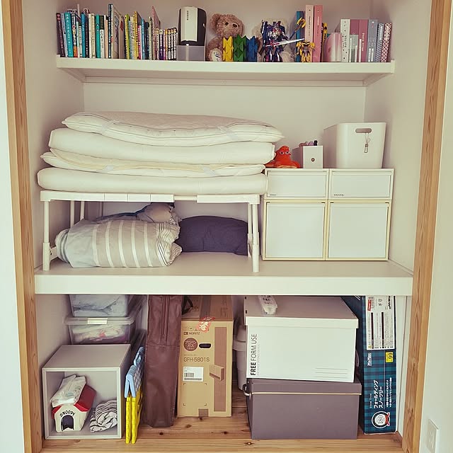 Bedroom,整理整頓,押し入れ,押し入れ収納,布団,布団収納,片付け,片付けやすい,片付けやすい工夫 Rudyの部屋