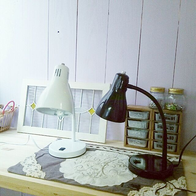 My Desk,ニトリ,ニトリのデスクライト,いつもいいねやコメありがとうございます♡,タイセイホーム♡,アトリエコーナー wisteriaの部屋