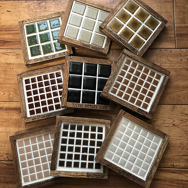 キッチン雑貨,タイル,コースター手作り,コースター,手作り,カフェ風,男前ナチュラル,DIY,ハンドメイド,My Desk mami.suke0221の部屋