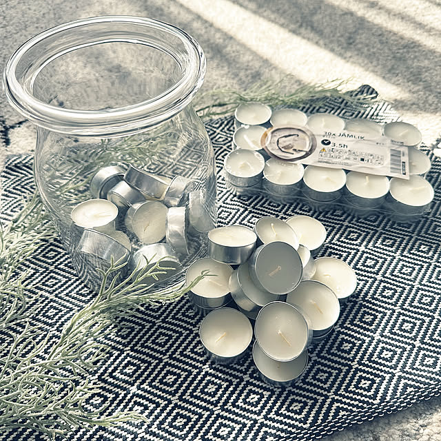My Desk,香りを楽しむ,IKEA JÄᎷLIK,IKEA キャンドル,IKEA,黒も悪くない（笑）,すっきり暮らす,中古一戸建て,居心地良く♡,いつも笑顔で,ホワイトインテリア,白が好き♡,グレーも好き♡ mieの部屋