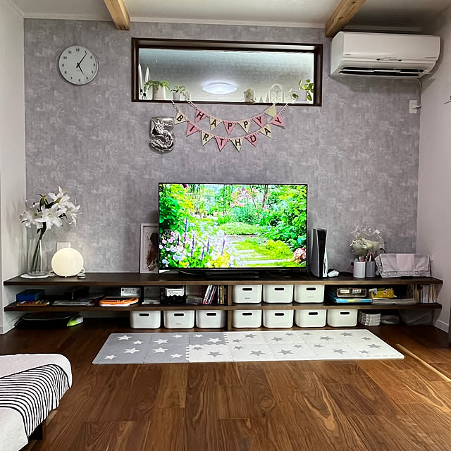 テレビ周りの収納,みて頂きありがとうございます♡,子供との時間,Lounge dolceの部屋