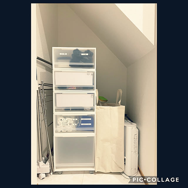 アイディア募集中♡,いろいろ模索中,無印良品,洗面所収納,階段下収納,新築戸建,注文住宅,クラシスホーム,31坪の家,子供と暮らす,My Shelf,ダイソーのランドリーバッグ rikubo-の部屋