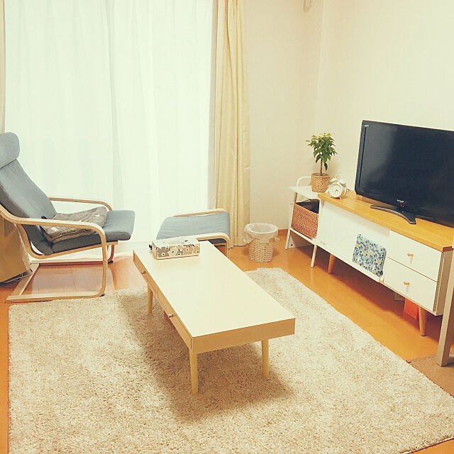 ニトリ,1LDK,観葉植物,ナチュラル,一人暮らし,北欧,Lounge hitomi14の部屋