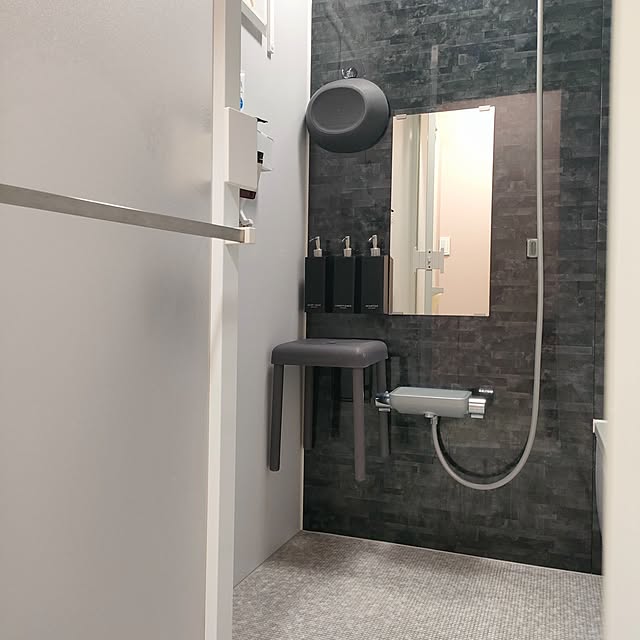 Bathroom,お風呂収納,tower,浮かせる収納,詰め替えボトル,RoomClipショッピング,TOTOサザナ,ほっカラリ床,TOTO,サザナ1616 ya_maの部屋