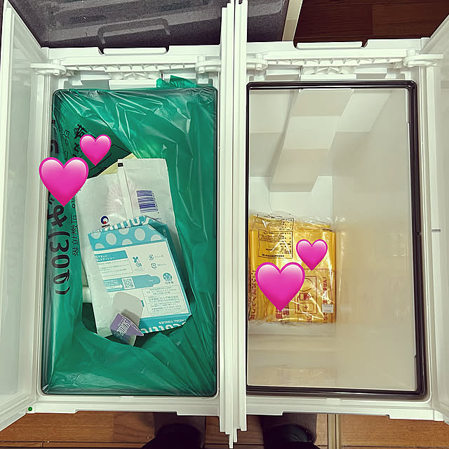 Kitchen,30Lゴミ箱,キッチン下収納,ゴミ分別,ペダル式ゴミ箱,ズボラ,ゴミ袋収納,ニトリ,ゴミ箱,白,キッチン収納,中古住宅 GREGORY1の部屋