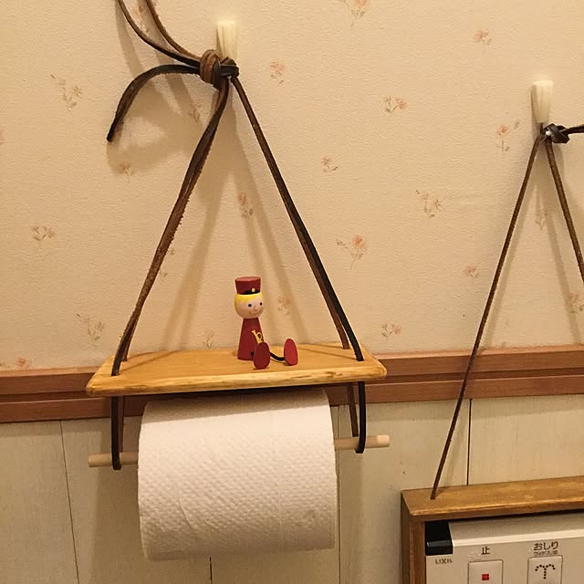 Bathroom,トイレットペーパーホルダーdiy,トイレットペーパーホルダー,DIY,セリア karurinの部屋