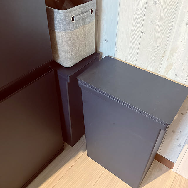 Kitchen,キッチンのゴミ箱,ありがとうございます♡,小さなキッチン＊,ジャストフィット！！,4枚投稿です♡,無印ごみ箱,マンション暮らし,わんこのいる暮らし coochanの部屋