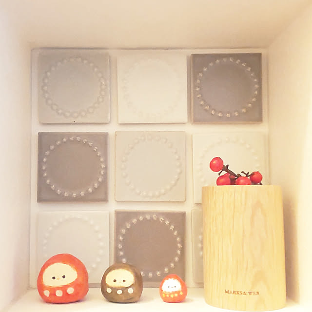 My Shelf,お正月インテリア,mayutanさん♡,タンバリンタイル,ミナペルホネン ku-kaiの部屋