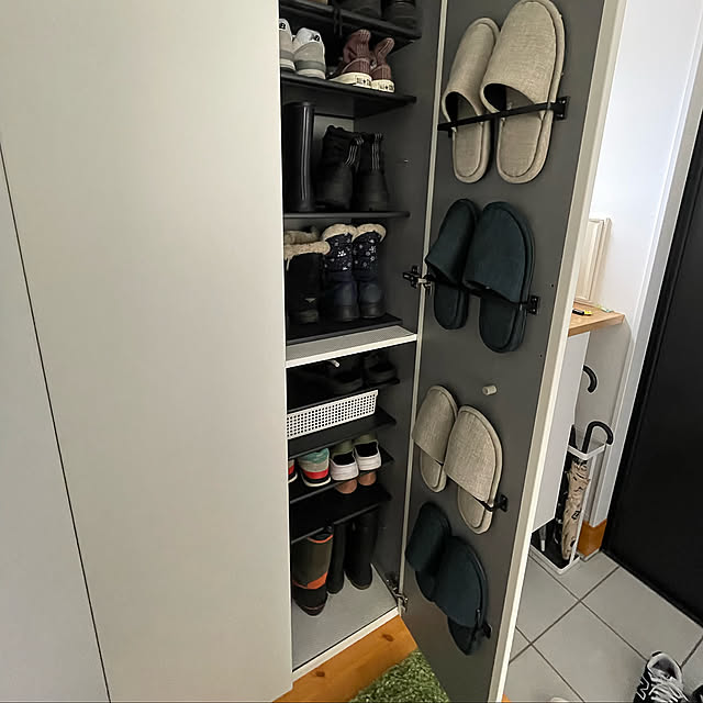 スリッパ収納,タオルハンガー,靴箱　裏,Entrance sa-miの部屋